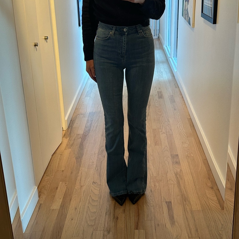 Classic High Rise Blue Flare Women's Jeans